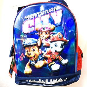 PAW PATROL Nickelodeon Full Size Back Pack Book Bag Back to School NWT